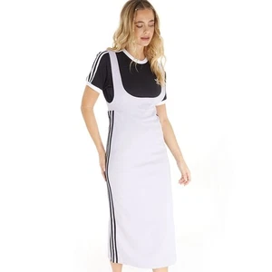 ADIDAS Originals Women's size S ALWAYS ORIGINAL LONG SKIRT Lavender/Black - Picture 1 of 11