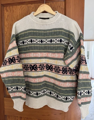 Timberland Vintage Fair Isle Sweater Weathergear Knit Men’s Medium Multicolor - Image 1 of 4