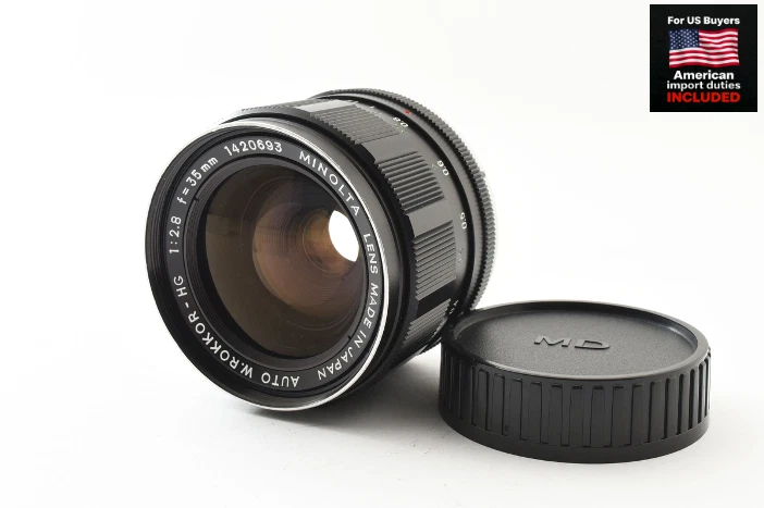 [Near MINT] Minolta Auto W.Rokkor-HG f2.8 35mm MF Wide Angle Lens From JAPAN - Image 1 of 4