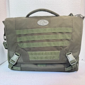 Ducks Unlimited Army Green Shoulder Laptop Messenger Computer Bag - 17x13x6" - Picture 1 of 1