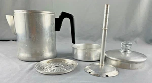 Vintage Century Aluminum Ware Percolator Coffee Pot 5 Cup Camping - Picture 1 of 17