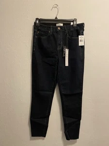 Nicole Miller SoHo High Rise Ankle Skinny Dark Denim Jeans Size 6 Brand New - Picture 1 of 3
