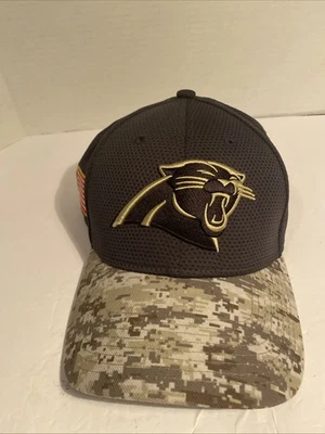 NFL Carolina Panthers Camuflada Bandera de Estados Unidos Gorra Elastizada Mediana-Grande. Foto 1 de 4