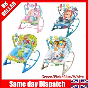 Baby Music Bouncer Seat Newborn Infant Toddler Rocker Vibration Rocking Chair - Picture 1 of 24