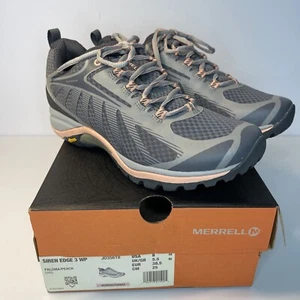 Merrell Siren Edge 3 Womens Hiking Shoes Size 8 Gray J035618 Paloma/ Peach - Picture 1 of 5