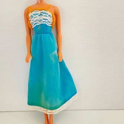 Mattel  Barbie Doll Best Buy  Dress #9963  Blue With Lace  1977  NO DOLL - image 1 of 4