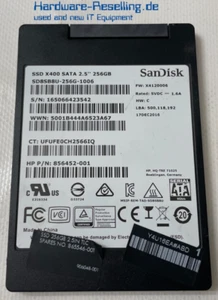 SanDisk HP 256GB X400 SATA SD8SB8U-256G-1006 856452-001 865546-001 906048-001 - Photo 1/1