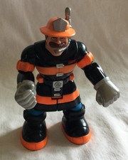 2000 6" Mattel Rescue Heroes Toy Action Figure Fireman
