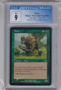 Rhox CGC-TC Magic: The Gathering 2000 German Starter 2000 112a/143 Foil Promo ZD - Picture 1 of 2