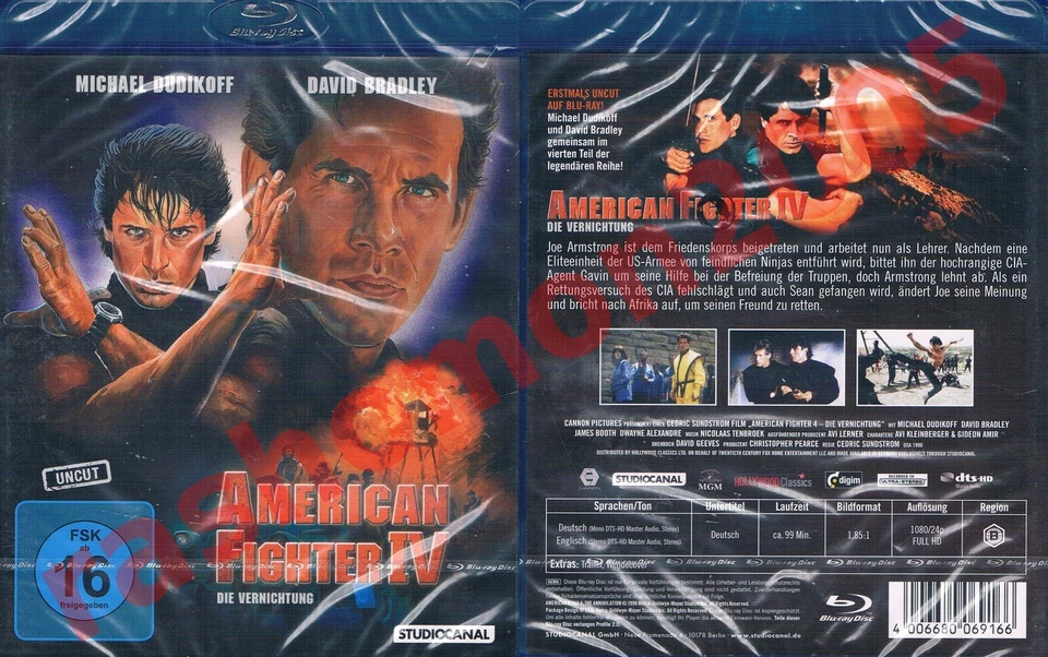 Blu-ray AMERICAN NINJA 4 1990 Michael Dudikoff David Bradley Uncut Region B NEW - Image 1 of 1