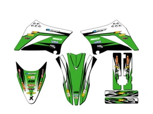 2010-2023 KLX 110 VELOCITY Green Senge Graphics Kit Compatible with Kawasaki - Imagen 1 de 10