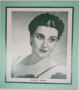 Blanche Thebom Operatic Mezzo Soprano American Director Vtg Matted Poster Print - Picture 1 of 4