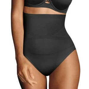 Maidenform 12553 Firm Control Waistline Shaping Hi-Waist Brief Black Medium - Picture 1 of 4