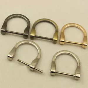 Metal Removable Opening Handbag D Ring Buckle Clasp Bag accessorie ♢ - Picture 1 of 20