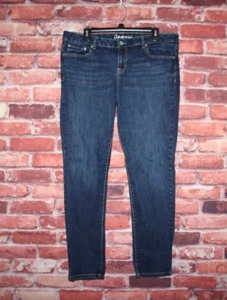 Aeropostale Womens Denim Blue Jeans Sz 16 Short Bayla Curvy Skinny Button Close - Picture 1 of 5