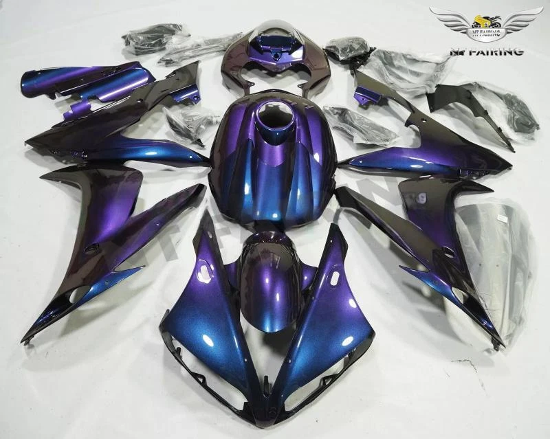Blue Purple Colorshift Painted for 2004-2006 Yamaha YZF R1 Fairing Kit Bodywork - Image 1 of 1