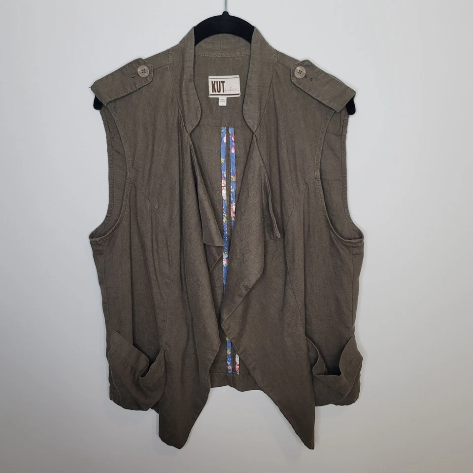 Kut From The Kloth Vest Womens Large - Image 1 of 4