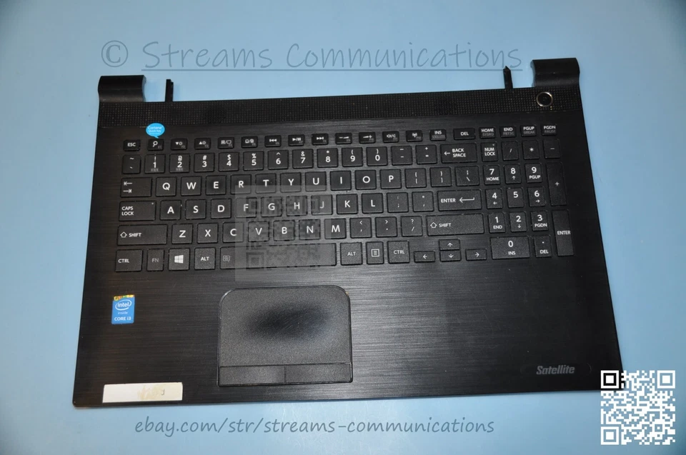 Reposamanos para portátil TOSHIBA Satellite C55t-C C55t-C5300 con panel táctil + teclado + LED Foto 1 de 4