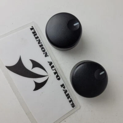 Juego de 2 pares negros de perilla de ventilador de calefacción de aire acondicionado Acura Legend 1991-1995 OEM Foto 1 de 3