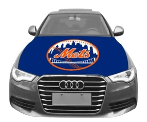 New York Mets Car Auto Hood Cover Sports Flags MLB Flags 60” X 48” Fan Baseball - Picture 1 of 1