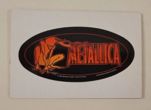 METALLICA Vintage 2000 Brand Imports VENDING MACHINE STICKER CARD + SLEEVE NM/MT - Bild 1 von 3