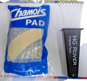 GENUINE OE MG Rover Ice. Scraper And Chamois Leather for the MG Rover Collector. - Picture 1 of 5