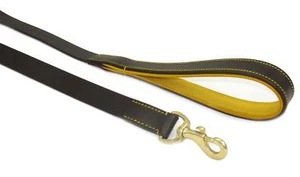 Huntington Guinzaglio (Bistre Brown) Cane di cuoio di lusso Piombo Handcrafted - Picture 1 of 2
