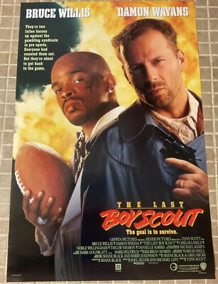 Póster original de la película "The Last Boy Scout" Wills/Wayans 1991 doble cara 27X40 Foto 1 de 4