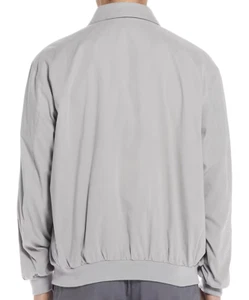 WEATHERPROOF Fog Gray Bomber Jacket Outerwear Regular Fit Full Zip Golf Coat L - Picture 1 of 3