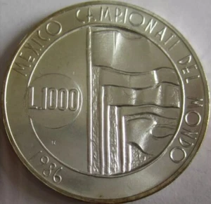 SILBERMÜNZE PP WM 1986 Mexiko  - Bild 1 von 2