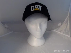 "New" "Other" CAT Embroidered SnapBack Mesh Trucker Hat Black & Yellow/White - Picture 1 of 7