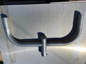 Light Fixture Mount, Pole Top Mount Bracket, Bullhorn Pole Light Bracket Adapter - Picture 1 of 6