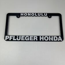 Pflueger Auto Group Honolulu Hawaii License Plate Frame Honda Motors