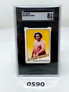 1981 Andre The Giant Takara Japanese Wrestling Game Card #5 PSA 8 - Picture 1 of 7