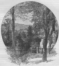 NEW YORK CITY. Greenwood Cemetery, Brooklyn 1882 old antique print picture