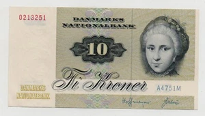 DENMARK 10 KRONER 1975 PICK 48E LOOK SCANS - Picture 1 of 2