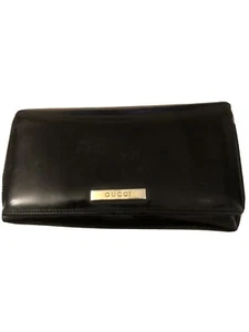 GUCCI Lackleder Organizer Geldbörse Portemonnaie - Schwarz - Bild 1 von 12