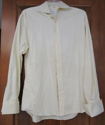 Camisa de vestir Angelino for Bermuda para hombre M crema manga larga abotonada Foto 1 de 4