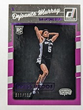 2016-17 Donruss #173 Dejounte Murray Press Proof Purple Rookie #D 11/199 RC