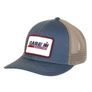 Case IH Vintage Blue Twill & Ivory Mesh Back Trucker Cap, A2938 - Picture 1 of 2