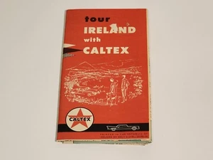 Mapa plegable vintage Tour Irlanda con Caltex 1961 - Imagen 1 de 8