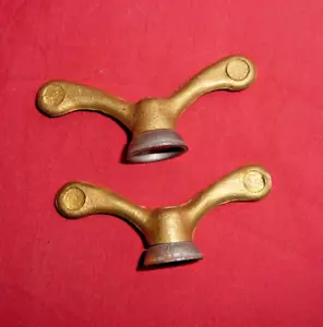 NOS Ecrous papillon laiton vélo vintage 8mm France roue avant front wing nut - Picture 1 of 3