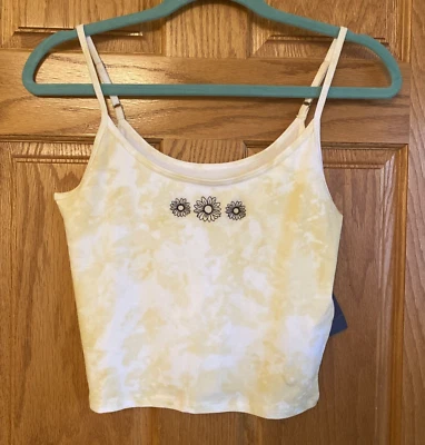 Hollister Women's Tie Dye Flower Tank Top Tee Pullover Size M Y2K - Image 1 of 4