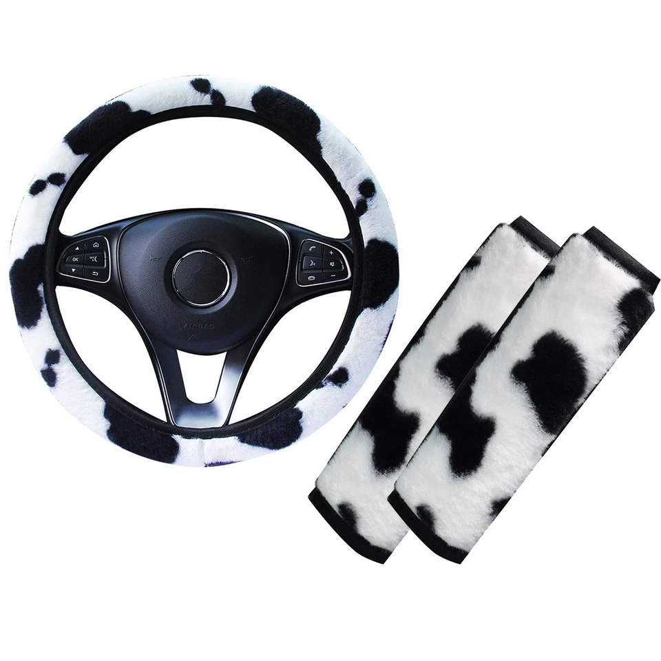 Stylish and Comfortable Car Steering Wheel Cover + Shoulder Pads 3pcs/set - Image 1 of 4