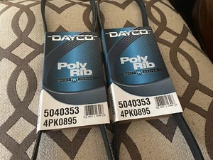 Serpentine Belt-VIN: X Dayco 5040353  4PK0895 (Qty of 2) - Foto 1 di 3