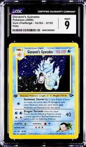 Pokemon Giovanni's Gyarados Gym Challenge 1st Edition Holo Rare #5 CGC 9 Mint - Picture 1 of 3