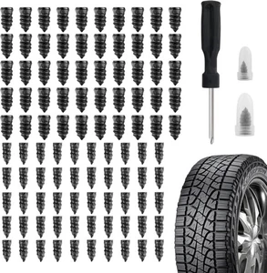 100PCS Tire Plug Kit with Screwdriver Tire Repair Tool - Picture 1 of 5