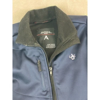Antigua Womens Medium LightWeight Cold Weather Augusta CC Full Zip Jacket Navy - Image 1 of 4