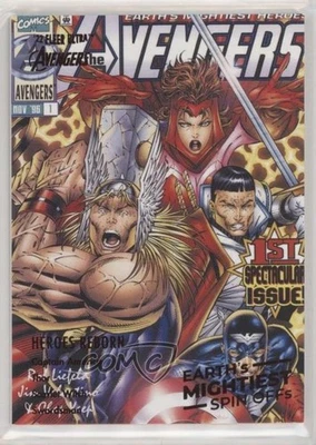 Fleer Ultra Avengers 2022 Borgoña Lámina Capitán América Thor Bruja Escarlata Juego de 4 Foto 1 de 3