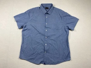 Untuckit Shirt Men’s 2XL Navy Blue Floral Hawaiian Camp Stretch Outdoors - Picture 1 of 7